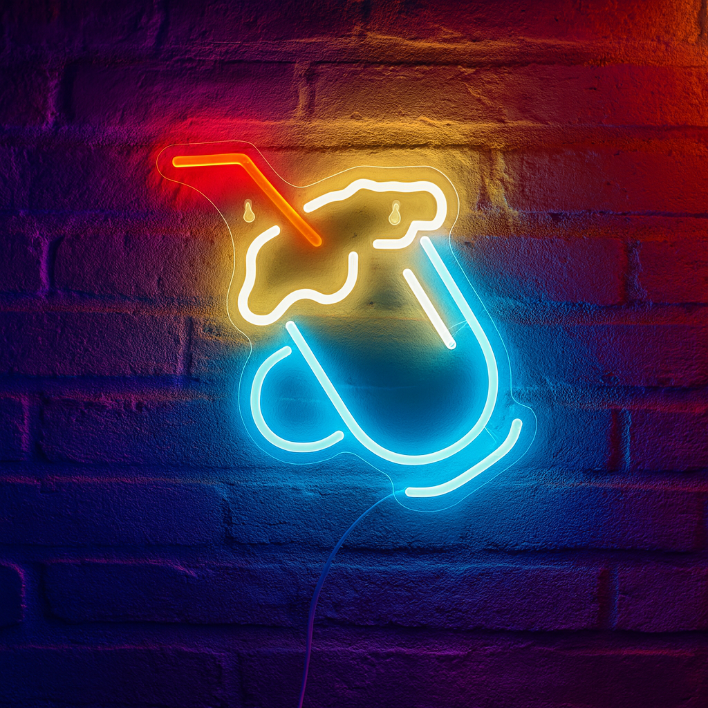 Milkshake Neon Vegglampe