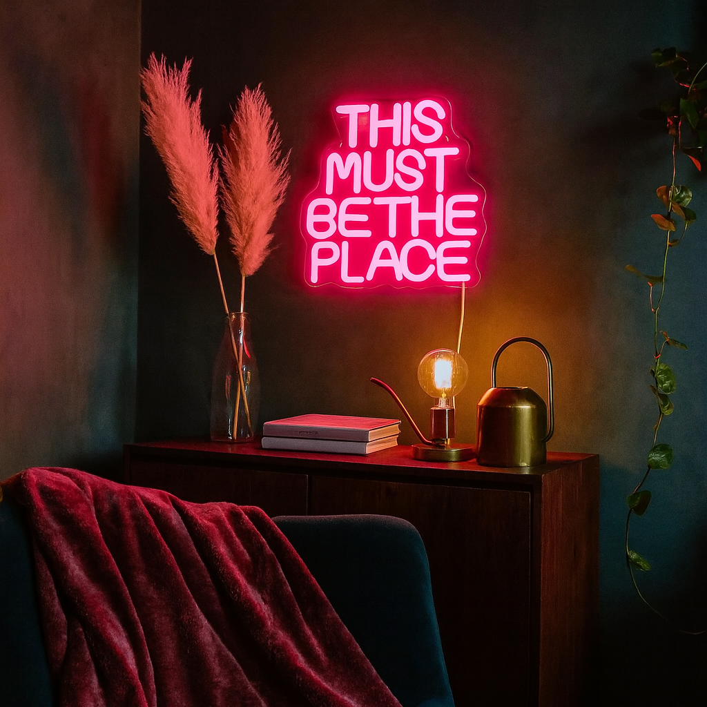 This Must Be The Place Neon Vegglampe