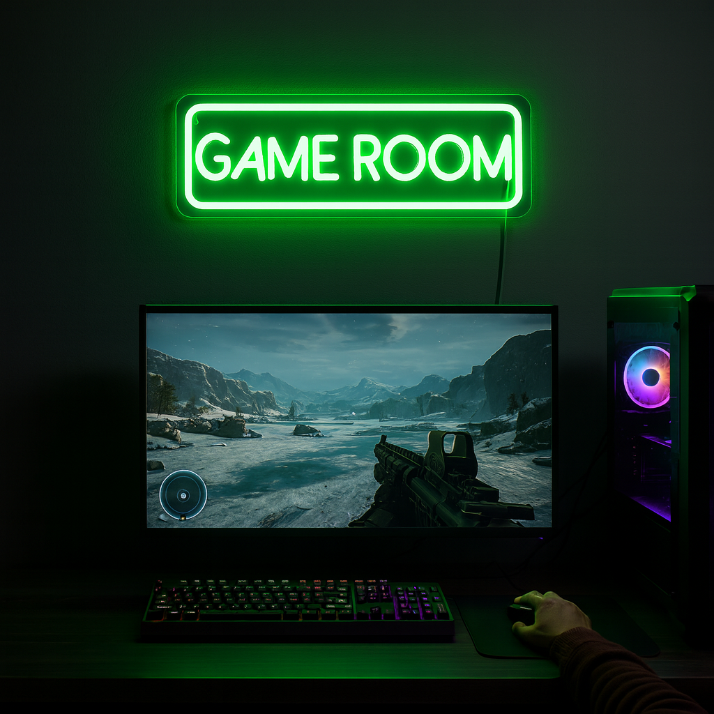 Game Room Neon Vegglampe
