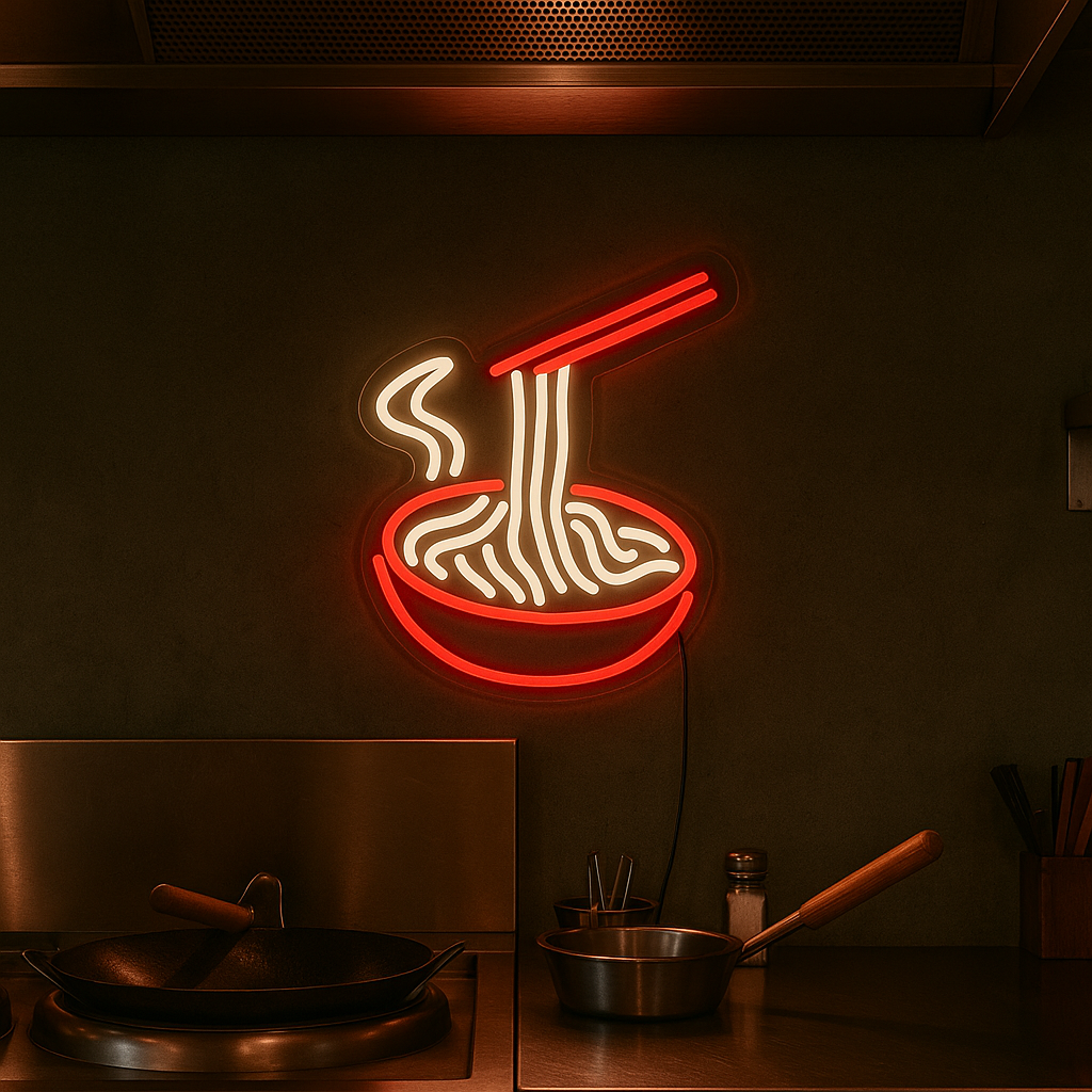 Noodles Neon Vegglampe