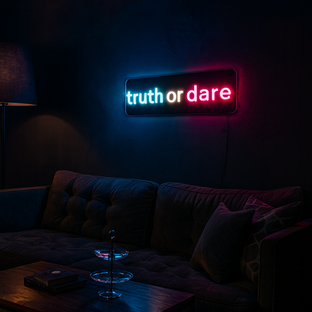 Truth or Dare Neon Vegglampe