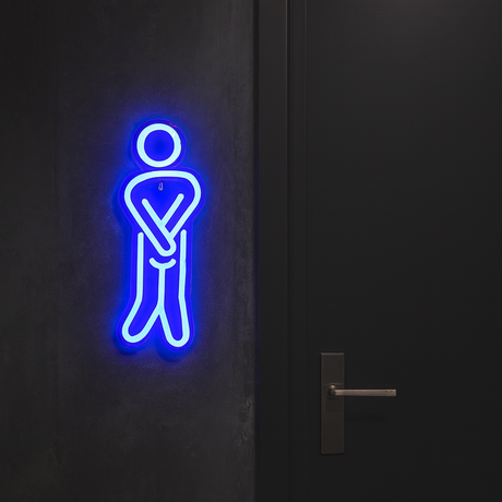 WC Man Neon Vegglampe