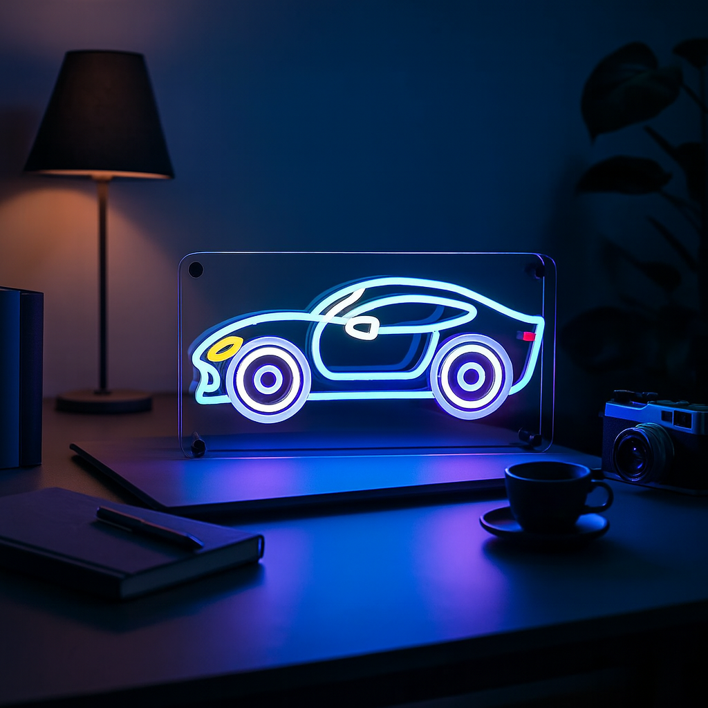 Car Neon Bordlampe