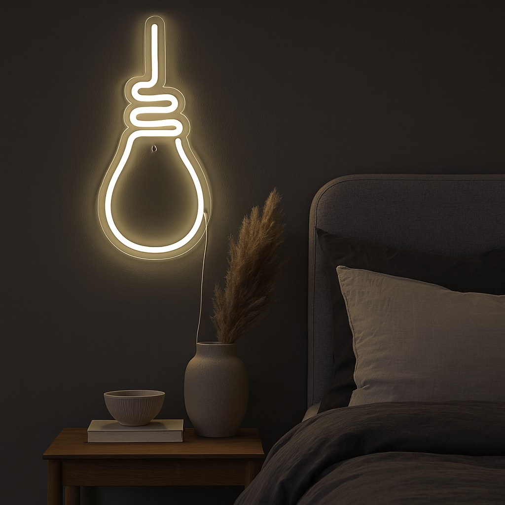 Bulb Neon Vegglampe