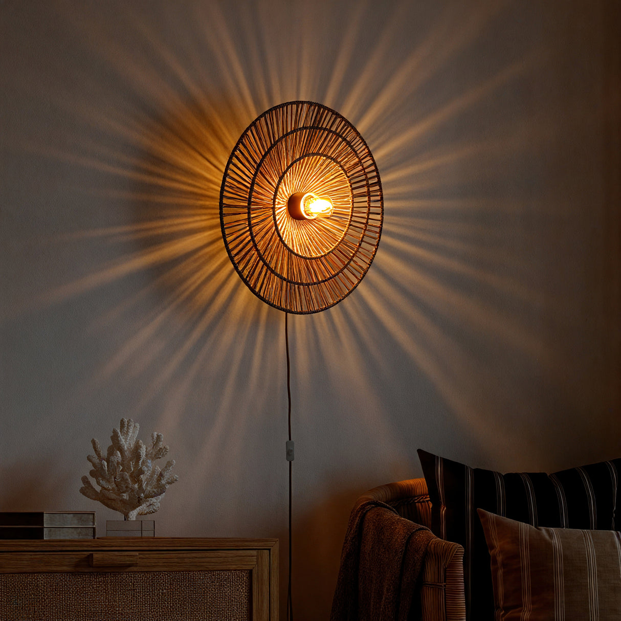 Wave Layer Vegglampe Ø40