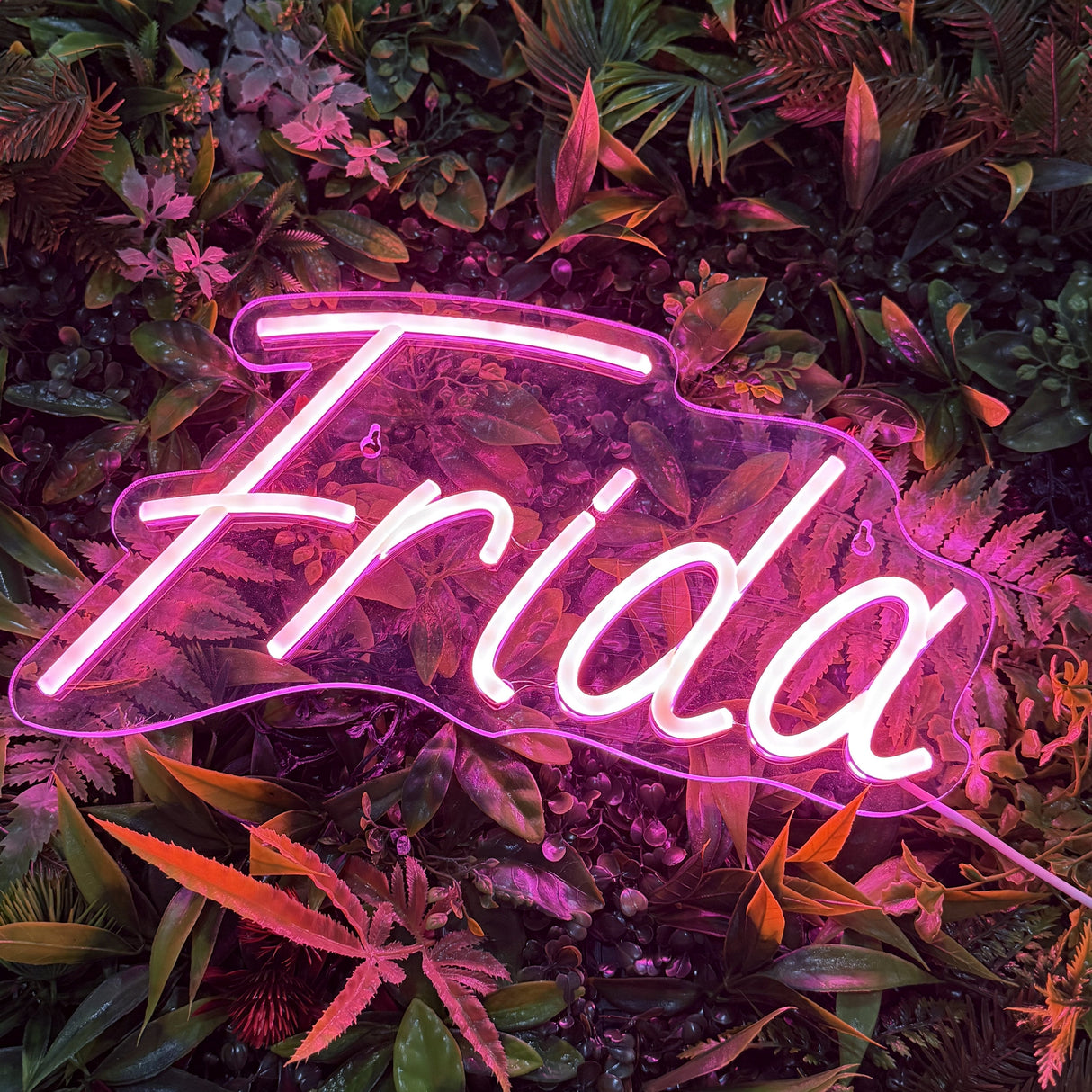 Neon Navneskilt Rosa