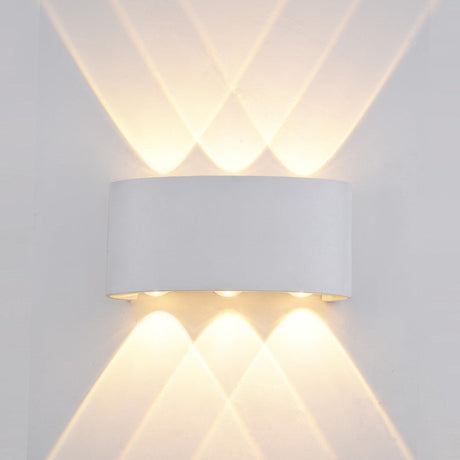 Ortelo 6W 17cm Vägglampa Utomhus Vit-Lampconcept.se