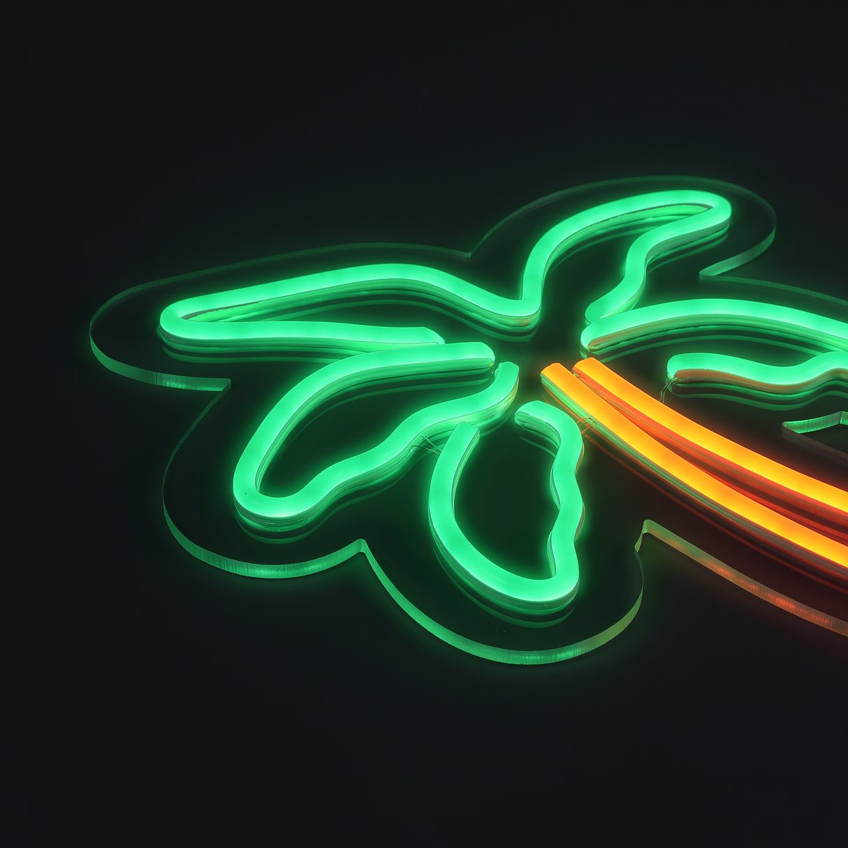 Palm Tree Neon Vegglampe