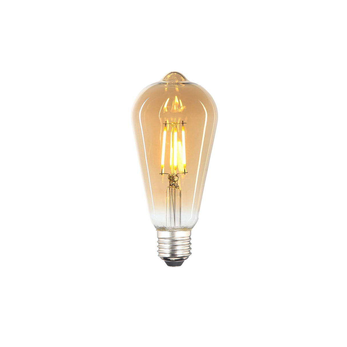 LED E27 4W ST64 Dimbar Amber-Lampconcept.se