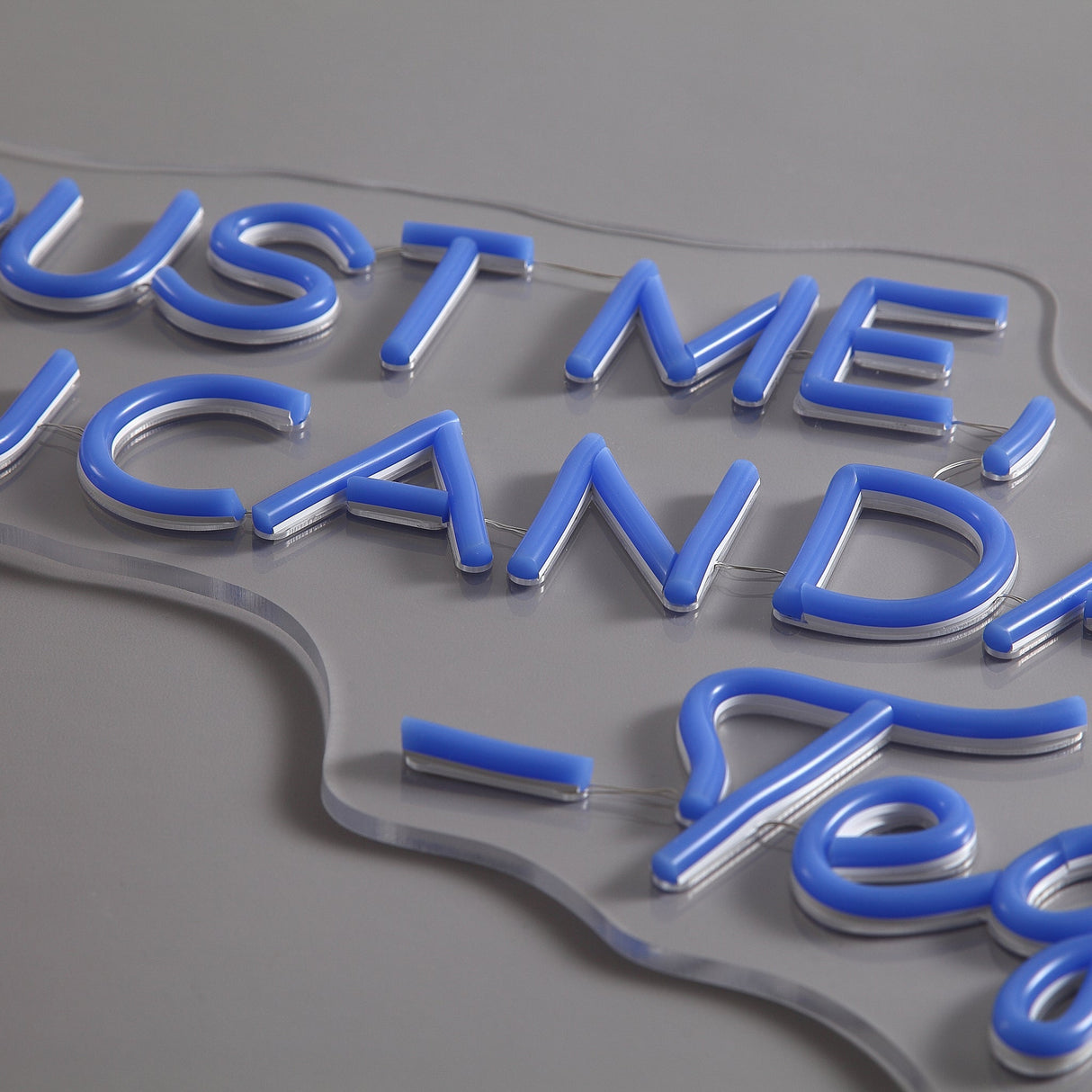 Trust Me You Can Dance Neon Vägglampa Blå-Lampconcept.se