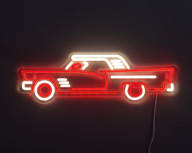 Vintage Car Neon Vägglampa-Lampconcept.se