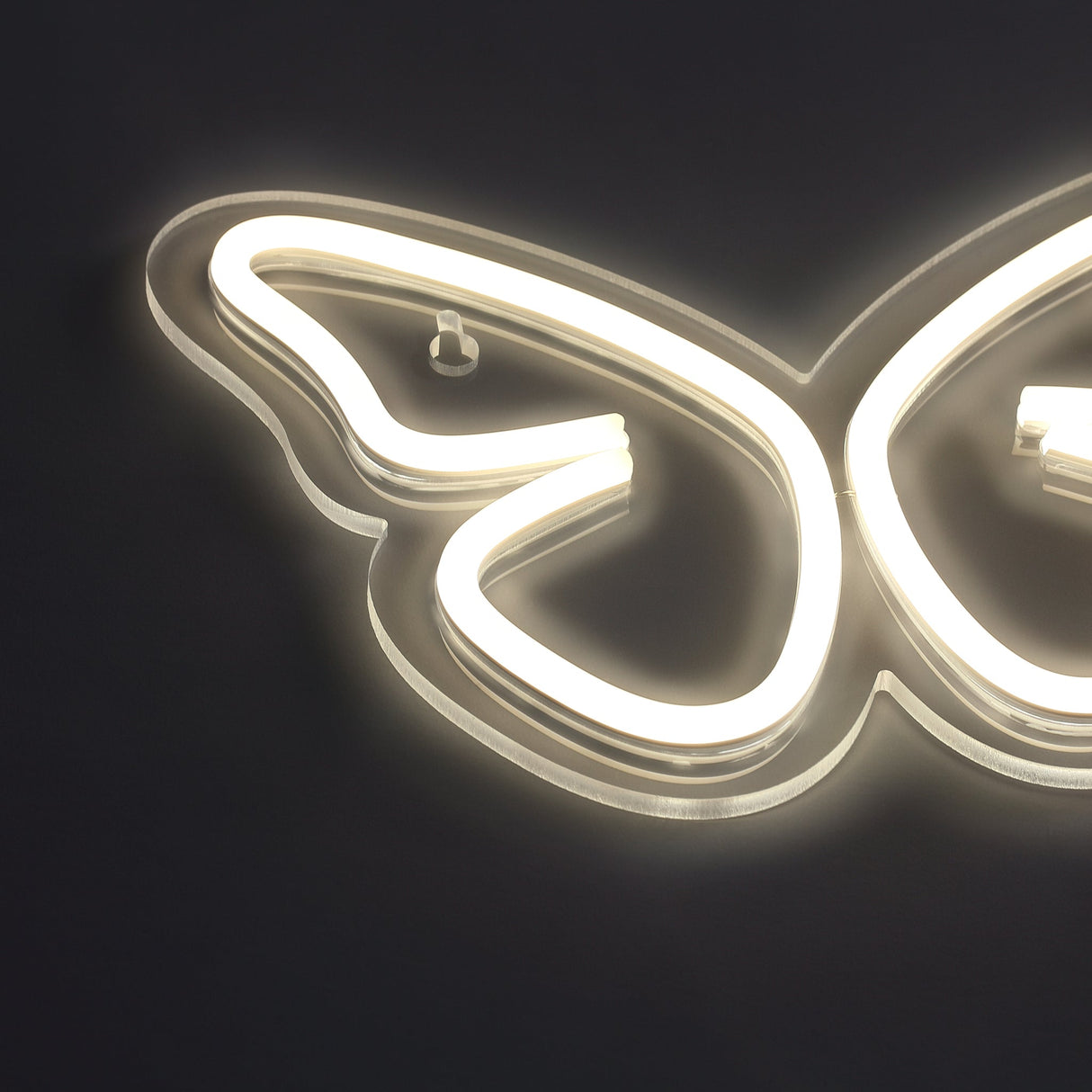Butterfly Neon Vägglampa Varm Vit-Lampconcept.se