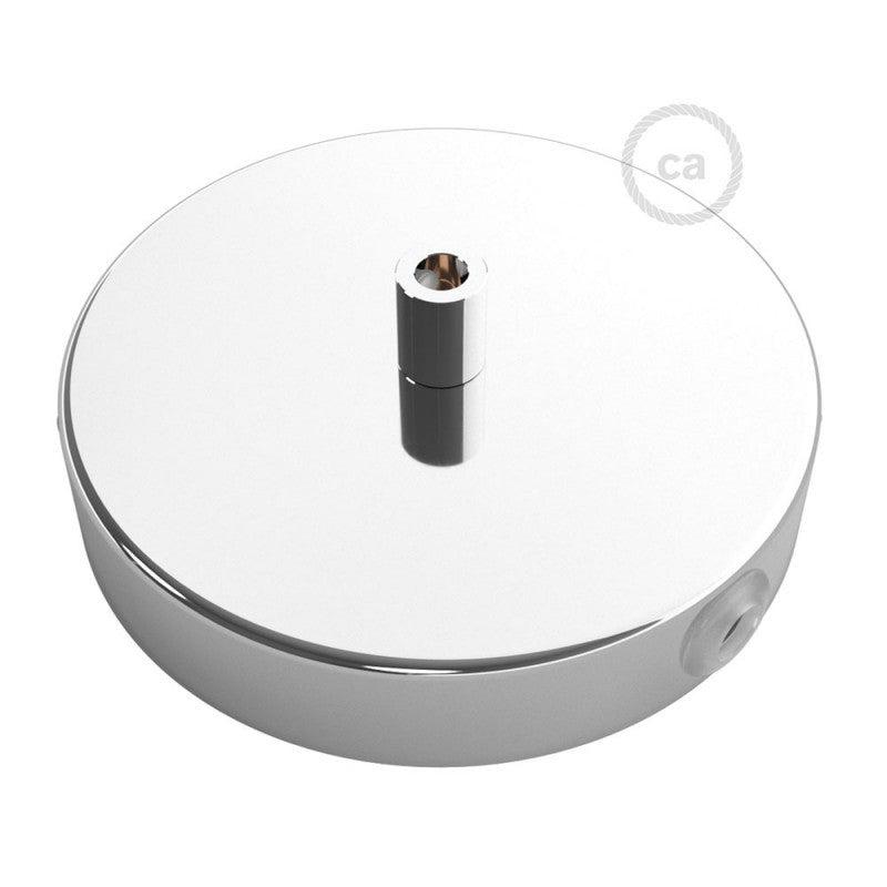 Takkopp För 1 Lampa Ø12 Klar Krom Med Sidohål-Lampconcept.se