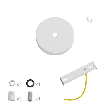 Minirosett För En Lampa Ø8.3 Vit-Lampconcept.se