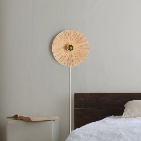 Vegglamper i naturmaterialer