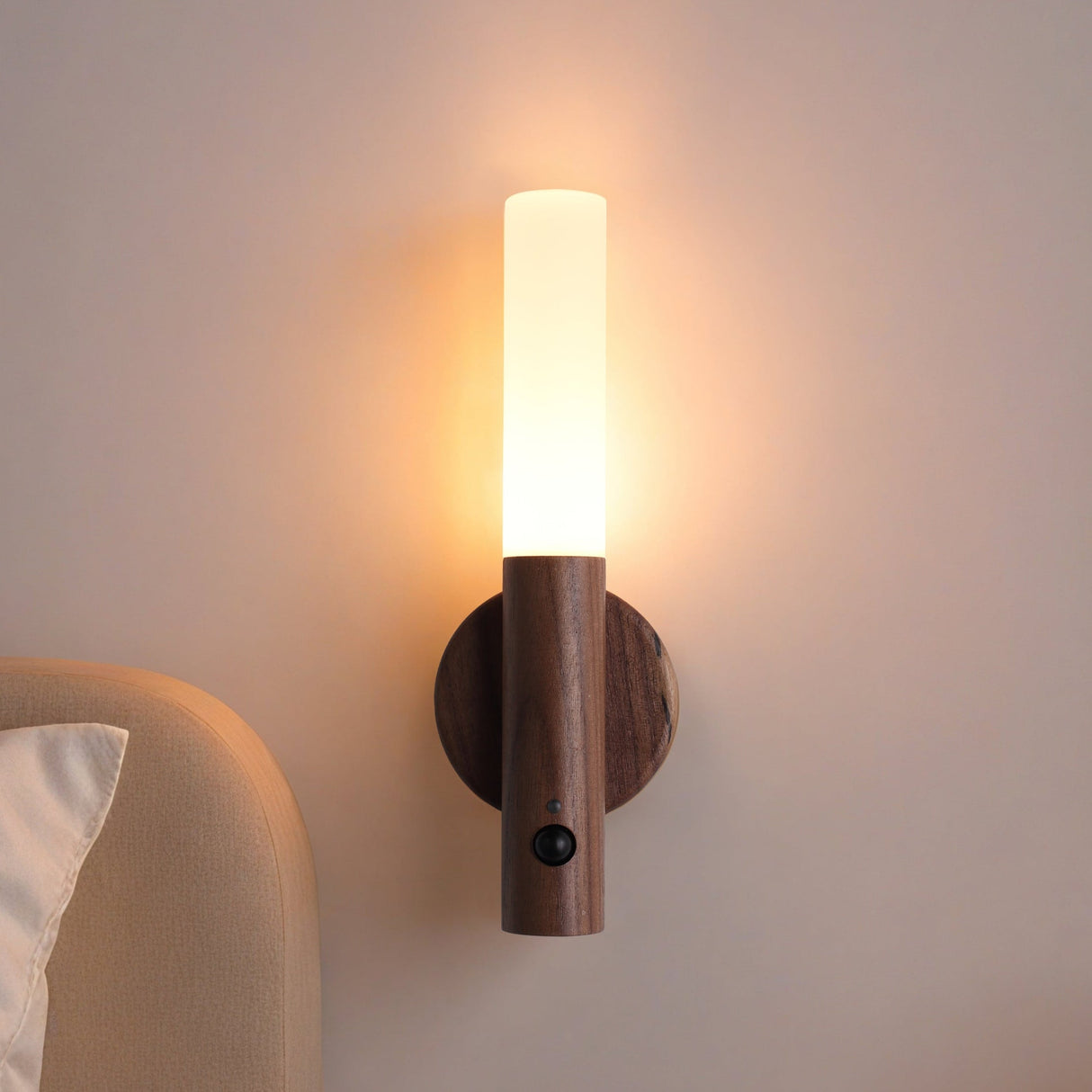 Mutoz Trådløs Magnetisk Vegglampe Mørk