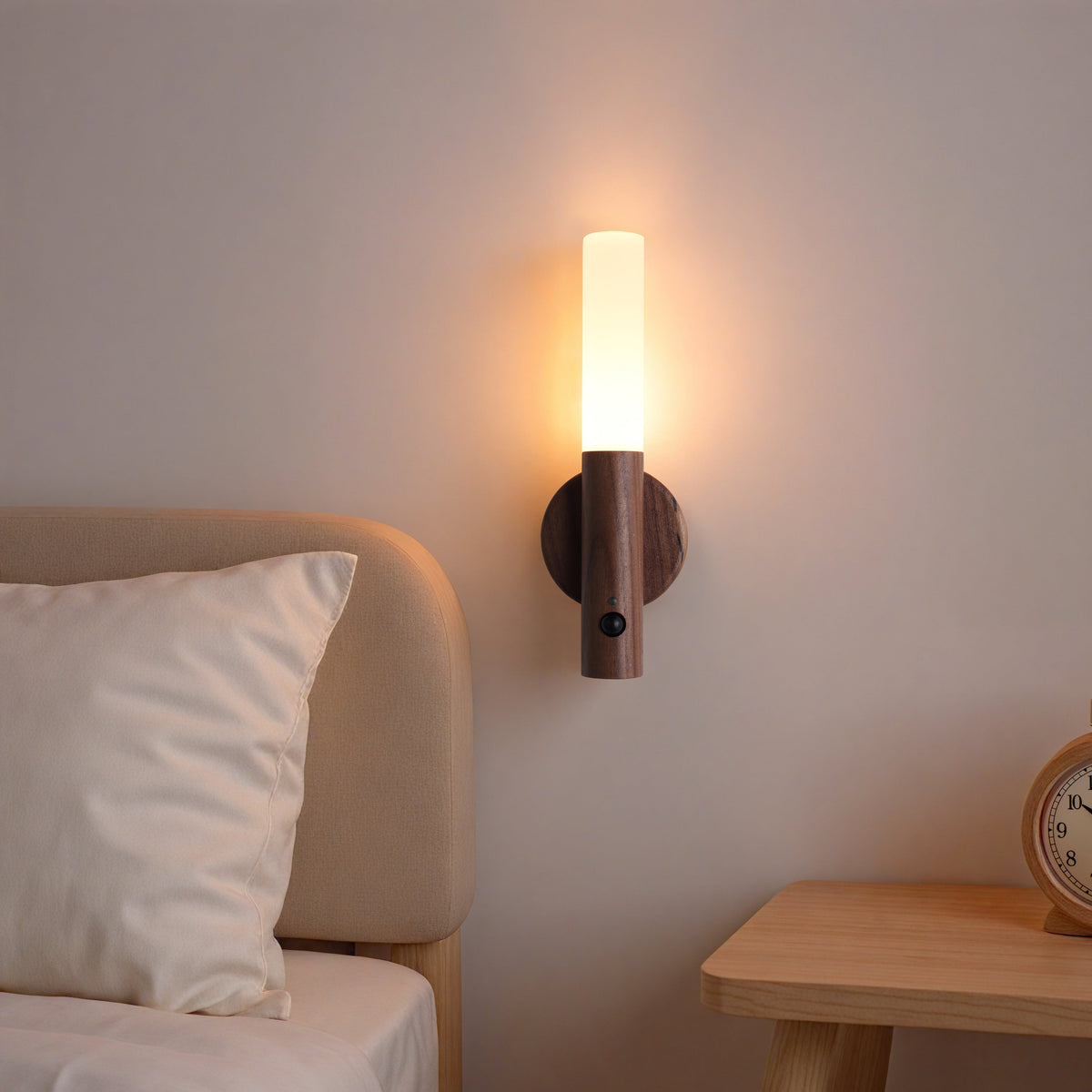 Mutoz Trådløs Magnetisk Vegglampe Mørk