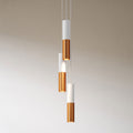 Tube Cluster Hvit/Kobber