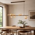 Florence Langbordslampe - Messing/Amber