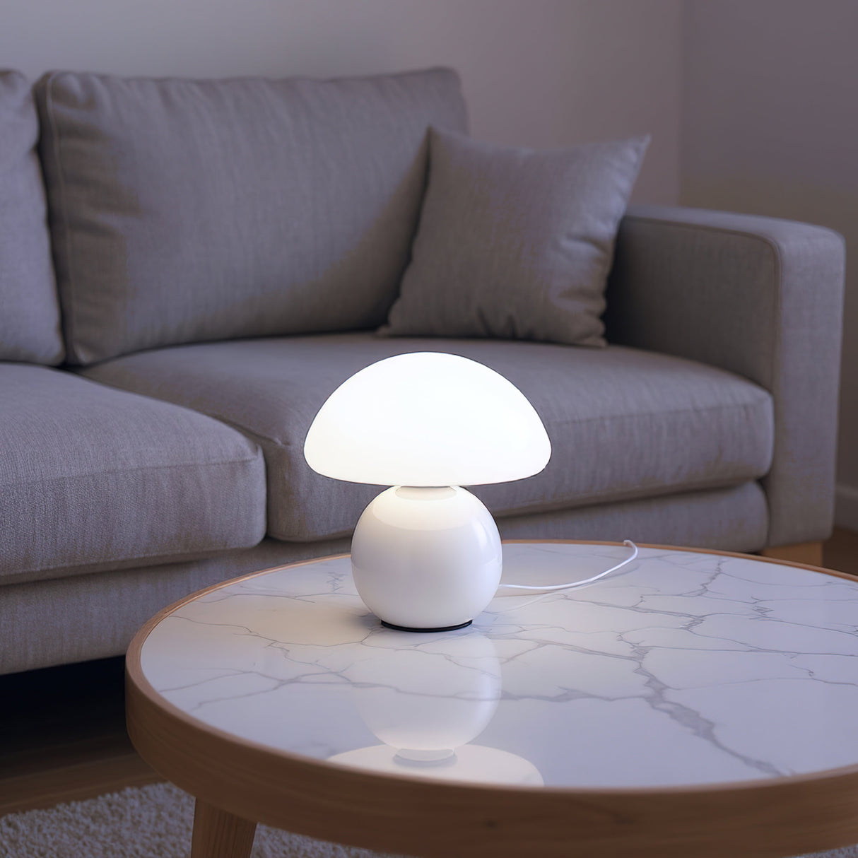 Musho Bordlampe Hvit