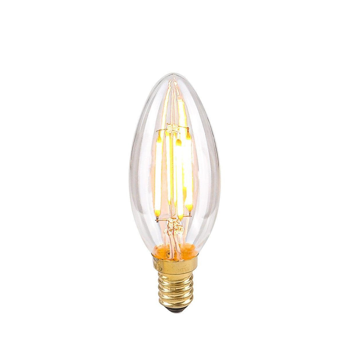 12 x LED 4W B35 Kronelyspære Dimbar E14