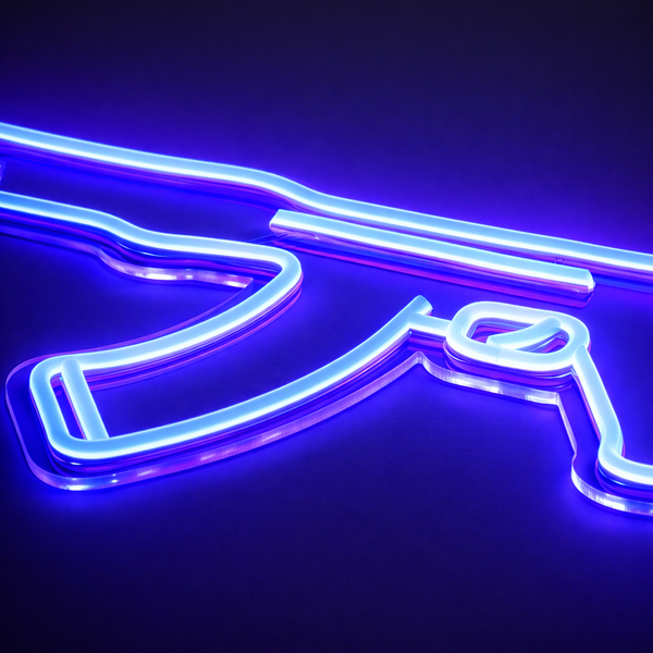 AK-47 Neon Vegglampe