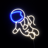 Astronaut Neon Vegglampe