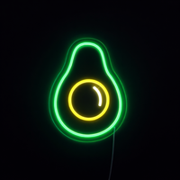 Avokado Neon Vegglampe