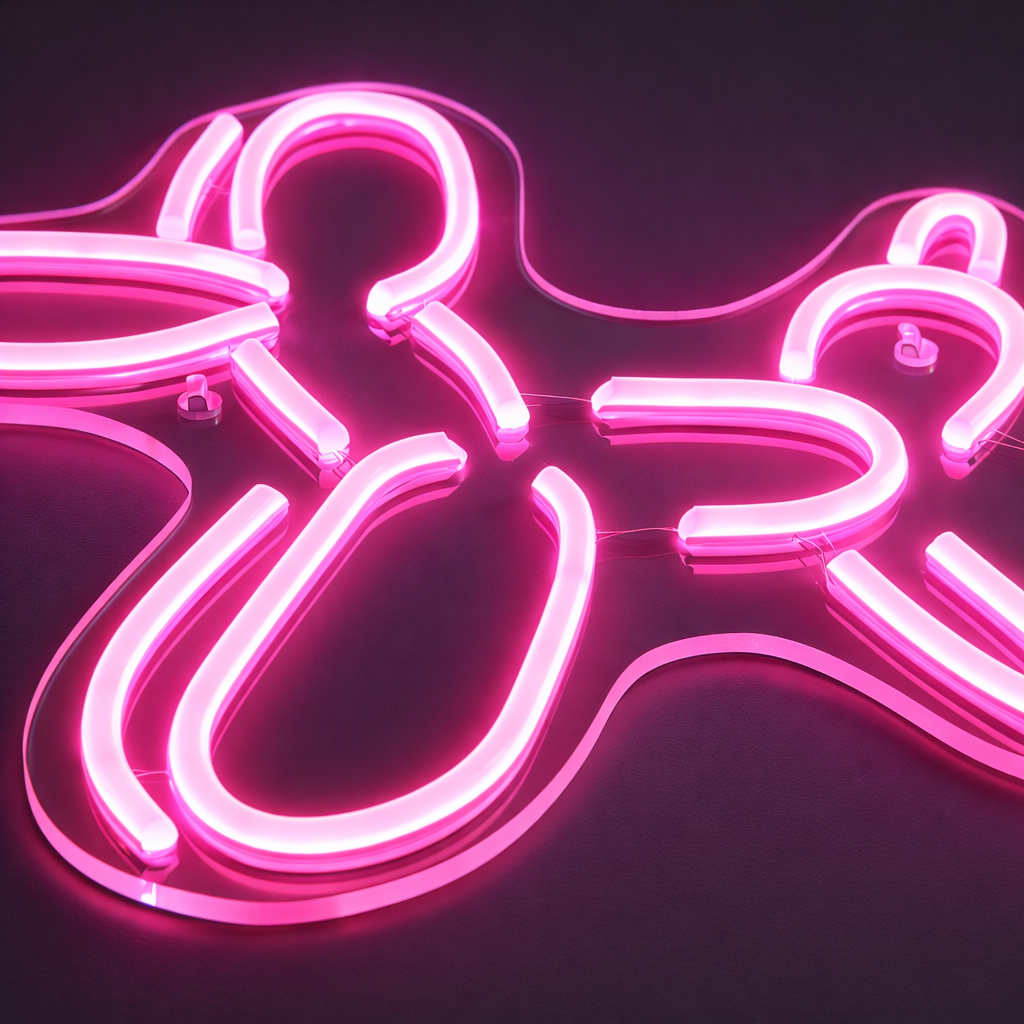 Balloon Animal Neon Vegglampe