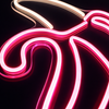 Banana Neon Vegglampe Rosa