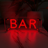 Bar LED Neon Box Bordlampe