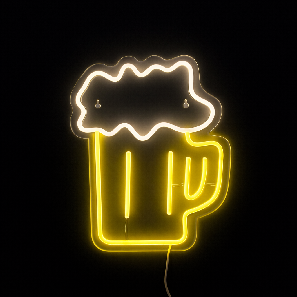 Beer Neon Vegglampe
