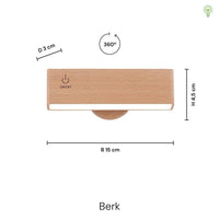 Berk Trådløs Vegglampe