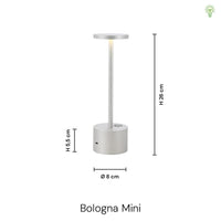Bologna Mini LED Trådløs Bordlampe