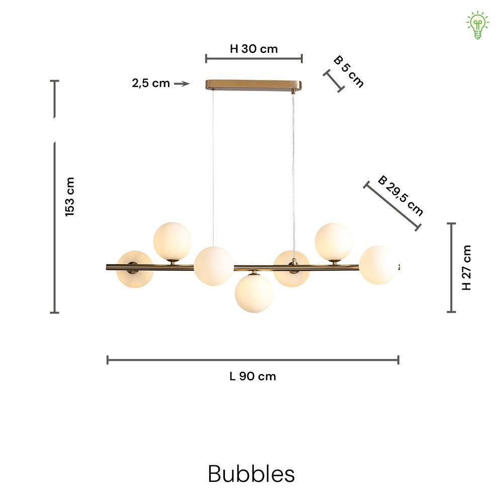 Bubbles Langbordslampe 90cm