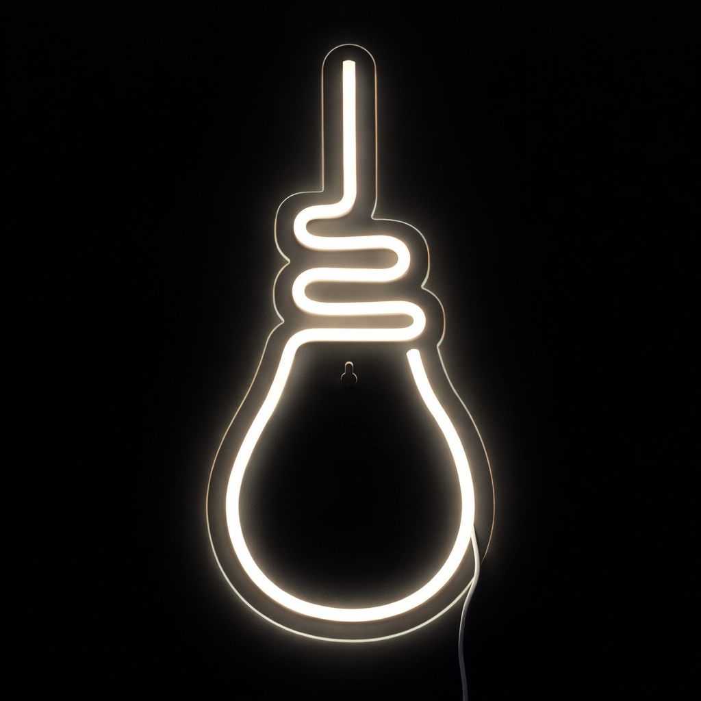 Bulb Neon Vegglampe