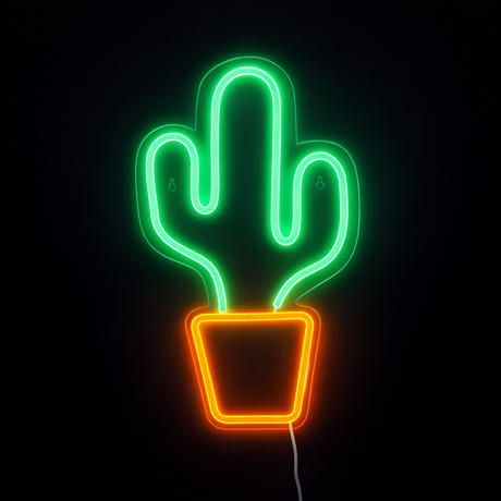 Cactus Neon Vegglampe