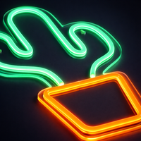 Cactus Neon Vegglampe