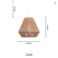 Cadiz Taklampe Ø35