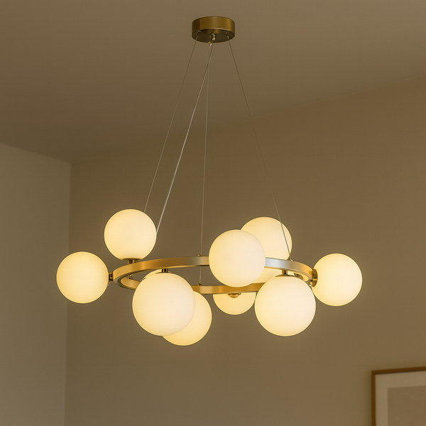 Valencia Lysekrone Messing/Opal