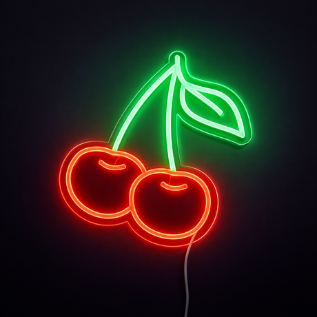 Cherry Neon Vegglampe