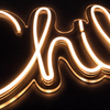 Chill Neon Vegglampe