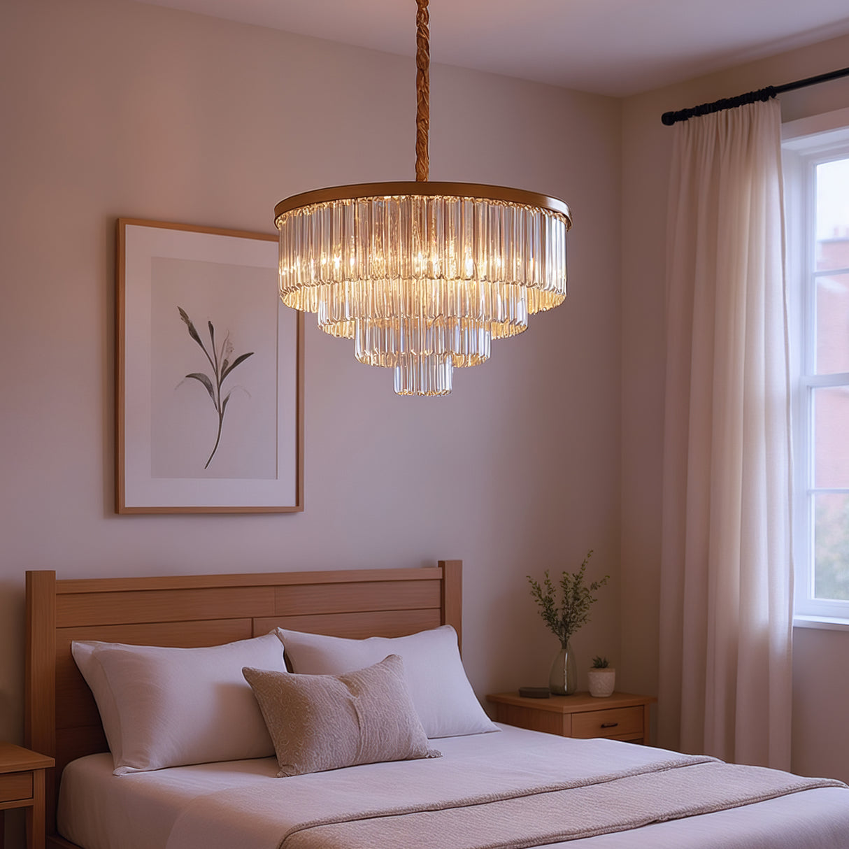 Santorini Lysekrone Ø80 Klar