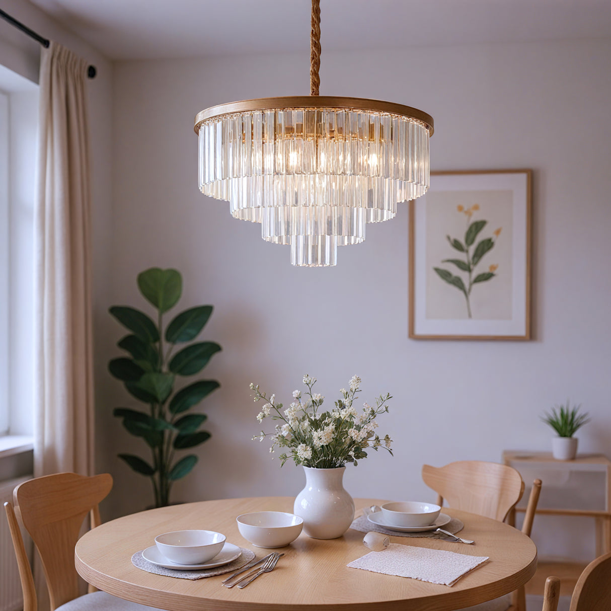 Santorini Lysekrone Ø60 Klar
