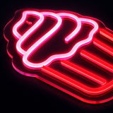 Cupcake Neon Vegglampe