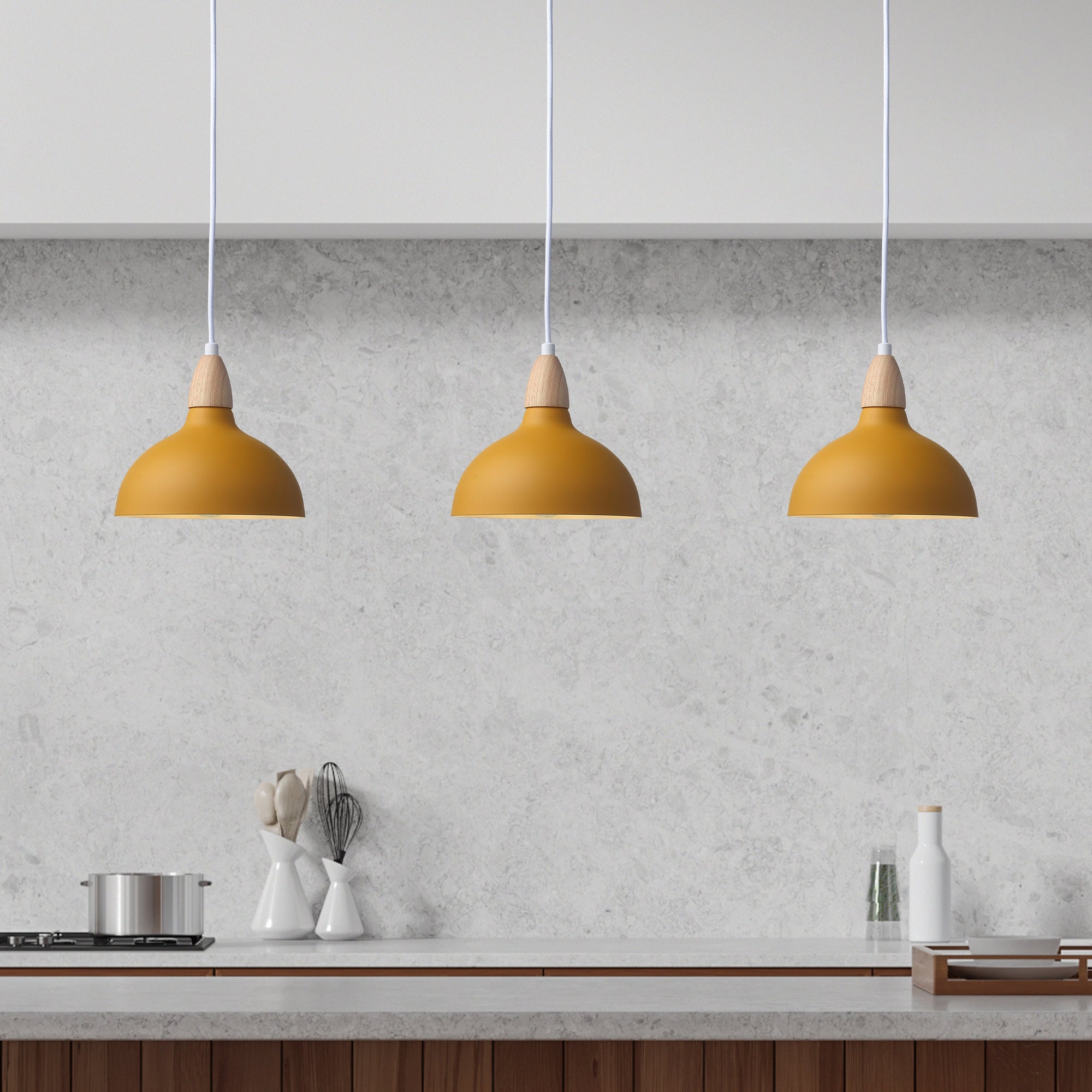 Oak Pendel Ø19 Mustard