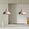 Oak Pendel Ø24 Glossy Beige Pink