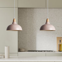 Oak Pendel Ø24 Glossy Beige Pink