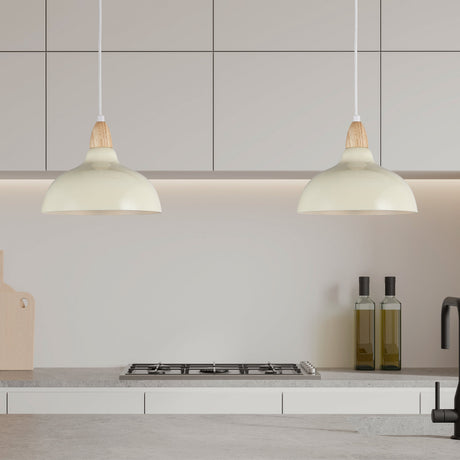 Oak Pendel Ø24 Glossy Vanilje