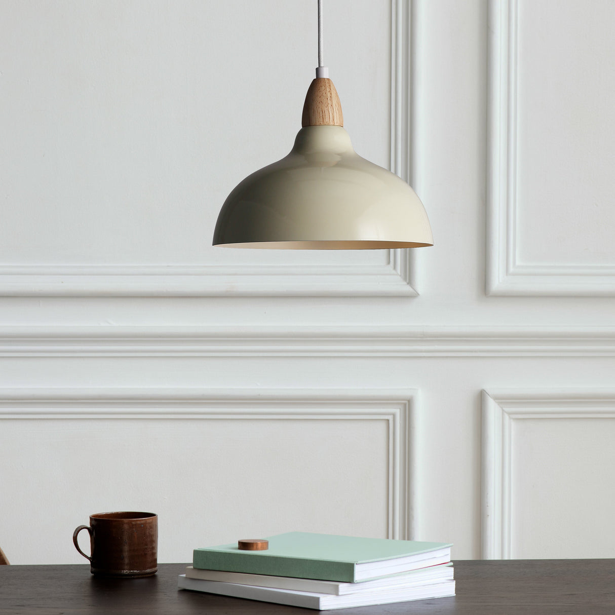 Oak Pendel Ø24 Glossy Vanilje